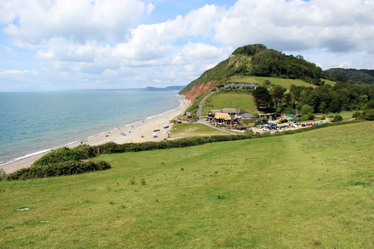 View of Branscombe beach