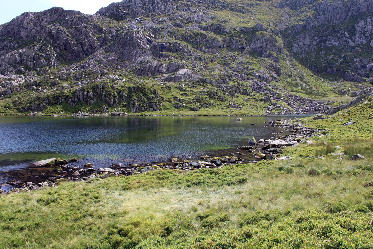 Looking across the lake