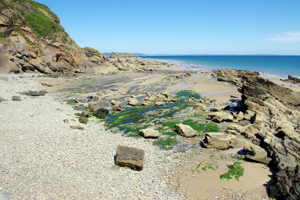 The southern end of Monkstone beach