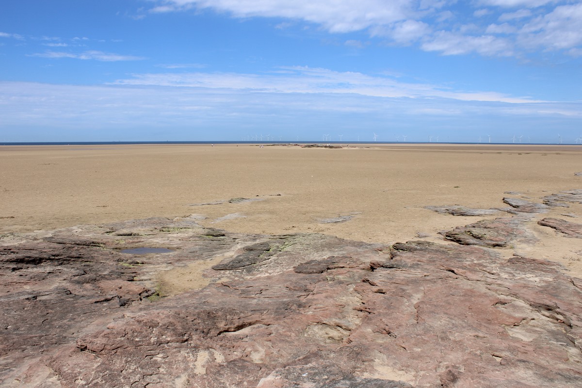 Looking north, towards the wind farm